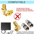 thumbnail image 4 of Onelinkmore Rf Coax 4G Lte Antena Adaptador Actualizado Conector Sma Sma Hembra A Ts9 Macho Conector Recto Para Antena 4G Lte Hsdpa 2G 3G Antena Umts Banda Ancha Móvil Paquete De 2, 4 of 5
