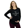 thumbnail image 5 of Pregnancy Announcement Shirts Funny Pregnancy Shirts for Women Mom to Be Gift Pregnant Again Black XX-Large, 5 of 6