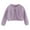 Purple, variant on XIMIN Toddler Girls Solid Color Cardigan Sweater Toddler Bolero Shrug Baby Button Closure Lace Cropped Sweaters Kids Long Sleeve Dress Up Jacket Tops Outwear