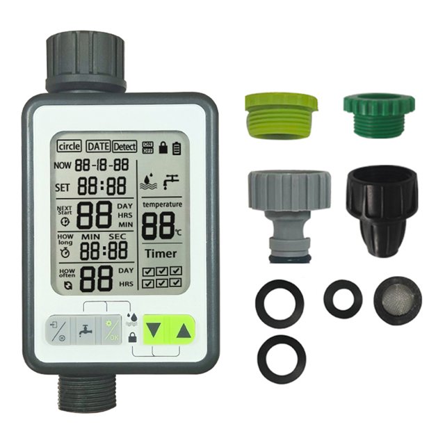 Accesorios Goteo Pantalla LCD 3 2 Pulgadas Impermeables Con Temporizador Uso Durante Toda La Temporada