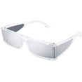thumbnail image 1 of FEISEDY Cool Futuristic Rectangular Sunglasses Cyber Men Women Punk Style Cosplay Sun Glasses B2739, 1 of 6
