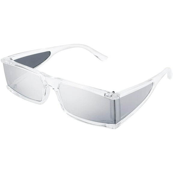 FEISEDY Cool Futuristic Rectangular Sunglasses Cyber Men Women Punk Style Cosplay Sun Glasses B2739