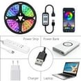 thumbnail image 2 of Guardoinrt 1~5M LED Strip Lights WIFI RGB Decoration Smart Lamp LED Light 5050 USB Bluetooth -compatible WIFI Phone APP IR Controller Power Epoxy waterproof 1M RGB, 2 of 6