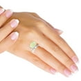 thumbnail image 2 of 925 Silver Ring For Women - Teens Green Real Prehnite Stone Silver Ring Size 12 Elegant Silver Ring Size 12 Gift For Girl Friend On Engagement 925 Gemstone Silver Jewelry, 2 of 6