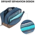thumbnail image 3 of Toiletry Bag for Men, Travel Toiletries Shaving Bag, Water Resistant Travel Essentials Hanging Organizer Dopp Kit, Large Travel Accessories Bag for Business Trip, Gym, Father's Day Gift(Blue), 3 of 10