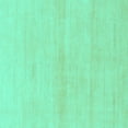 thumbnail image 1 of Ahgly Company Indoor Square Solid Turquoise Blue Modern Area Rugs, 4' Square, 1 of 4