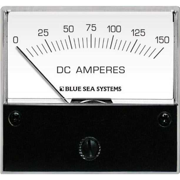 Amperímetro analógico Blue Sea Systems modelo 8018 con derivación de 150 A
