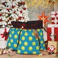thumbnail image 6 of Rocae Ball Tennis Print Christmas Drawstring Linen Gift Bag with Drawstrings Treat Bag Goody Present Bags for Christmas Party Favor, 6 of 8