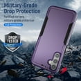 thumbnail image 5 of Entronix Heavy Duty Case designed for Galaxy A16, Shockproof Dual Layer Protection Cover, Purple, 5 of 6