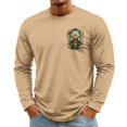thumbnail image 3 of YNGKMEA Mens Long Sleeve Crew Neck T Shirts Fashion Casual Pumpkin Print Pullover Sweatshirt For Fall Winter Wear, 3 of 5