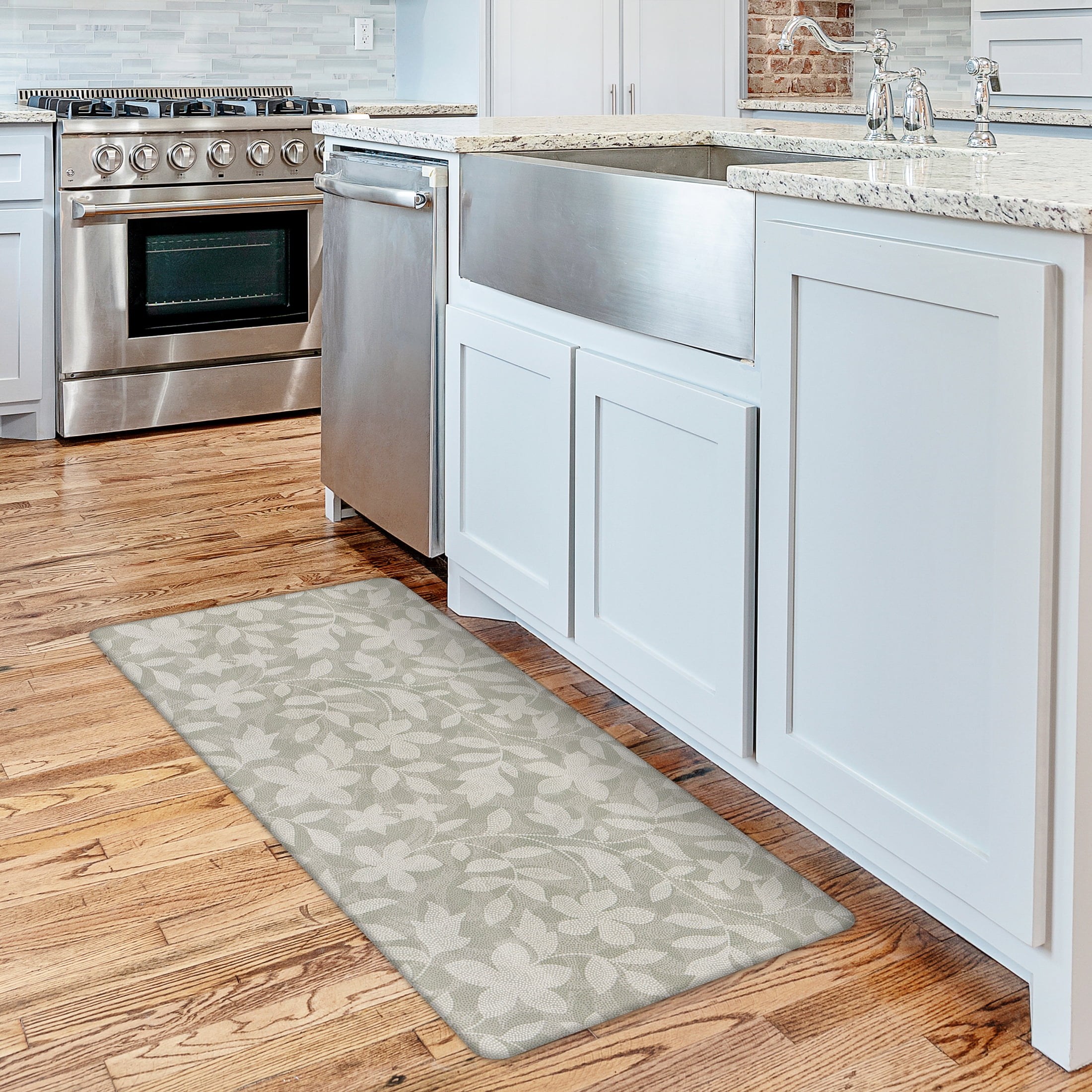 Apache Mills Cushion Comfort Dots Botanical Kitchen Anti-Fatigue Mat, 20" x 41"