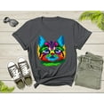 thumbnail image 6 of Cute Cool Colorful Cat Face Kitten Kitty Pet Cuddly Cat T-Shirt Cat Lover Gift T Shirt for Men Women Kids Boys Girls Kitten Graphic TShirt, 6 of 8