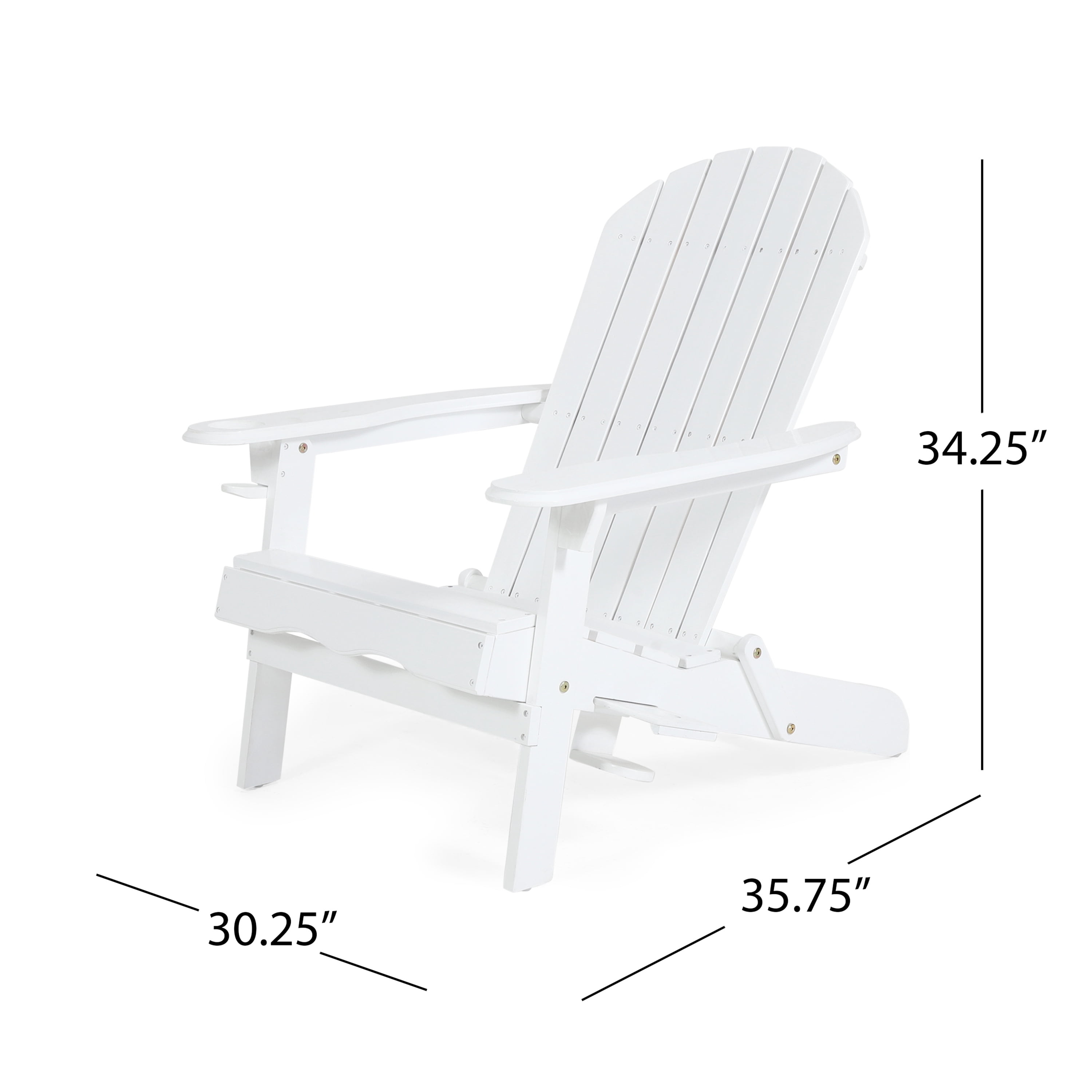BELLWOOD ADIRONDACK CHAIR - Outdoor Patio Chair for Garden, Backyard, Porch