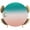 Pink, variant on Teal Pink Ombre Round Tablecloth 36-44 Inch Round Fitted Table Cloth with Elastic Edge, Modern Gradient Abstract Art Waterproof Table Cover Protector for Outdoor Picnic Party Dining