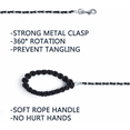 thumbnail image 3 of Chew Proof Dog Leash 5.5ft Heavy Duty Dog Leashes Metal Pet Chain Lead with Soft Rope Handle for Medium Large Dogs，S (10lb-35lb), 3 of 5