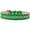 Emerald Green, variant on Dog, Puppy Pet Ice Cream Collar, "Pearl and Aurora Borealis Crystal Rimsets Sprinkles"