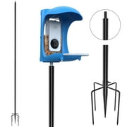 Jetlifee Adjustable 607 Smart Bird Feeder Pole Mount Kit For Outdoor,Black