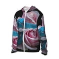 thumbnail image 3 of Goofa Blue Lipped Pit Viper And Three Pink Roses Printed Women's UPF 50+ Sun Protection Hoodie Jacket Lightweight Long Sleeve Sun Shirt for Women with Pocket Hiking Outdoor-X-Large, 3 of 9
