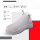 thumbnail image 2 of TENIS INTELIGENTES CONFORT STEP PACK 2 PARES BLANCO Y NEGRO CON TECNOLOGÍA HEXATEC, 2 of 4