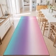 thumbnail image 4 of 2x6ft Area Rug,Pink Blue Purple Gradient Washable Large Rugs Soft Non-Slip Floor Rug Simple Watercolor Non-Shedding Indoor Carpets for Living Room Bedroom Home Office Nursery, 4 of 9