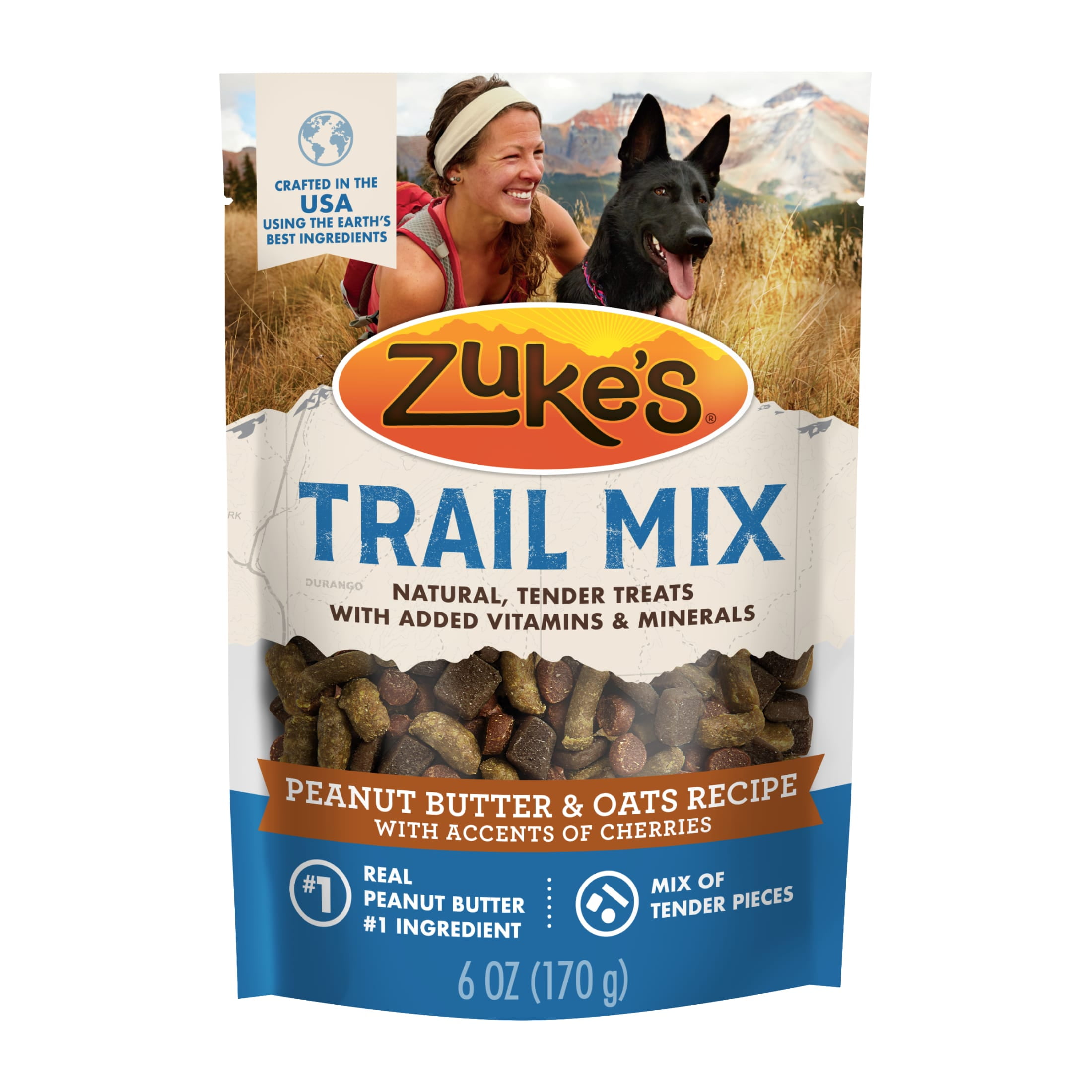 Zuke's Trail Mix Pet Treats for Dogs, Real Chicken Recipe Soft Dog