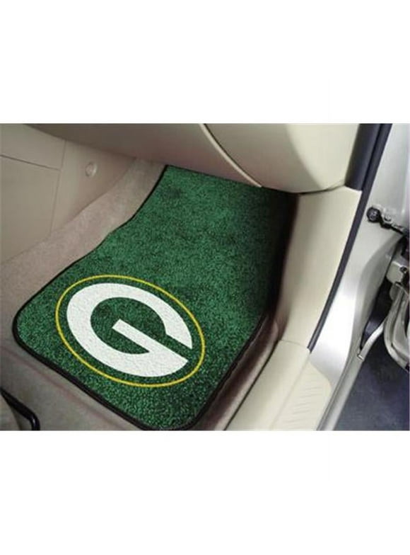 Green Bay Packers 2-pc Carpeted Car Mats 17"x27"