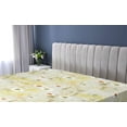 thumbnail image 5 of Ambesonne Floral Fitted Sheet, Hand-Drawn Minimal Flowers, California King, Mustard Vermilion and Orange, 5 of 5