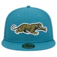 thumbnail image 2 of Men's New Era  Teal Jacksonville Jaguars Throwback Crawl Omaha 59FIFTY Fitted Hat, 2 of 6