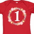 thumbnail image 4 of Inktastic 1st Birthday Rose Flower Wreath Girls Girls Baby Bodysuit, 4 of 5