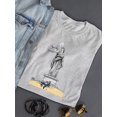 thumbnail image 3 of One-Sided Scale T-Shirt Women -Morad Kotkot  Designs, Female 3X-Large, 3 of 4