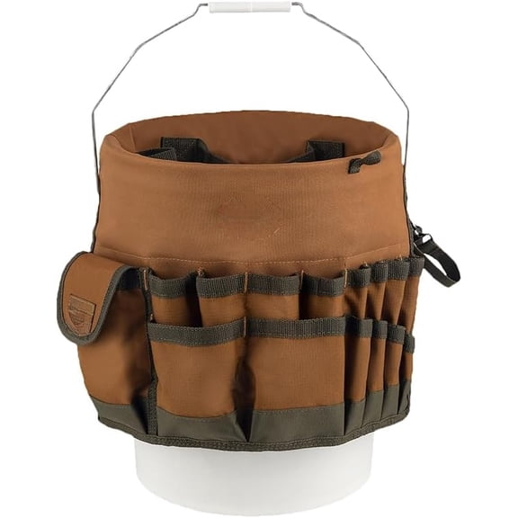 The Bucketeer Bucket Tool Organizer Brown, Tool Caddy for Buckets