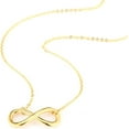 thumbnail image 4 of Stainless Steel Infinity Style Charm Promise Statement Classic Plain Collar Necklace, 4 of 8