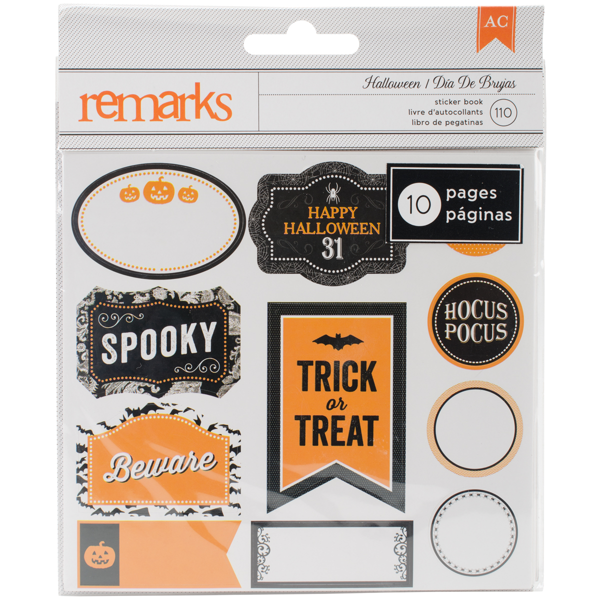 Halloween Sticker Book 10 Pages