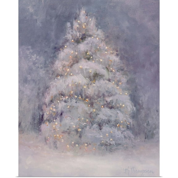 Great BIG Canvas | Rolled Kathie Thompson Poster Print entitled Snow Winter Tree