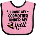 thumbnail image 3 of Inktastic I Have My Godmother Under My Spell with Cute Witch Hat Boys or Girls Baby Bib, 3 of 4