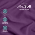 thumbnail image 5 of Bare Home Pillowcase Set - Premium 1800 Collection - Double Brushed - Ultra Soft - Standard Size, Plum, 2 Count, 5 of 8