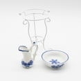 thumbnail image 1 of 1 Set Bathroom Model 1/12 Small Kettle DIY Ornament Small Washbasin Rack Kettle Miniature Ornament Realistic Room Decoration Mini Furniture for Layout, 1 of 7