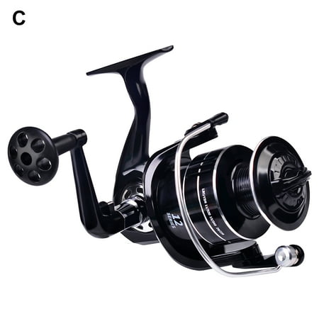 NIBOLOG Anti Slip Fishing Reel High Strength Rubber Grip High Precision Spinning Reel for Angling
