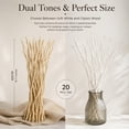 thumbnail image 2 of 20Pcs Dried Curly Willow Branches, 15.7in Natural Dry Twigs Decorative Branches for Vase, Curved Dried Willow Stems for Home Farmhouse Wedding Decor, Wood Color, 2 of 6