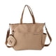 thumbnail image 2 of Bolso de mano para mujer resistente al desgaste con asas superiores con bolso bandolera con cremallera Caqui Yuyangstore bolso de mano con estilo, 2 of 8