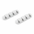 thumbnail image 1 of Bluelounge CableDrop Multi-Cable Router 2 Pack White Cable Management, 1 of 6