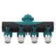 thumbnail image 2 of Divisor de manguera de jardín, Divisor de manguera de 4 vías Divisor de manguera Conector de distribución de agua Tecnología innovadora, 2 of 14