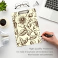 thumbnail image 5 of ALAZA Plastic Clipboard A4 Letter Size Decorative Clipboards for Students Women Men 9" x 12.5" Retro Rose Flower-2, 5 of 6