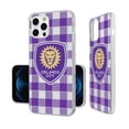 thumbnail image 2 of Orlando City SC iPhone Plaid Design Clear Case, 2 of 7