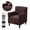 Coffee, variant on ATJIA Jacquard Armchair Slipcovers Banquet Armchair Slipcovers Anti Slip Accent Chair Covers 1-Piece Stretch Chair Slipcovers with Arms