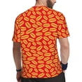 thumbnail image 2 of Wukai A Big Hot Dog Print Men's Short-Sleeved Mesh T-Shirt,Quick-Dry Short Sleeve Workout T-Shirt-X-Small, 2 of 8