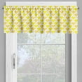 thumbnail image 2 of Ambesonne Gingko Window Valance, Pastel Vibrant Biloba Petals, 54" X 12", Yellow Mustard White, 2 of 5
