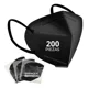 thumbnail image 4 of Pack de 200 Cubrebocas KN95 | Color Negro | Cubre Bocas Protección Alta Eficiencia 5 Capas de Filtración | Face Mask Ajuste Cómodo y Seguro, 4 of 7
