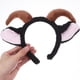 thumbnail image 5 of GOOHOCHY Bonita diadema de orejas de oveja de peluche con cuernos de cabra, diadema de orejas de cordero para niños y adultos, accesorios para disfraces de animales de granja navideños y fiestas., 5 of 7