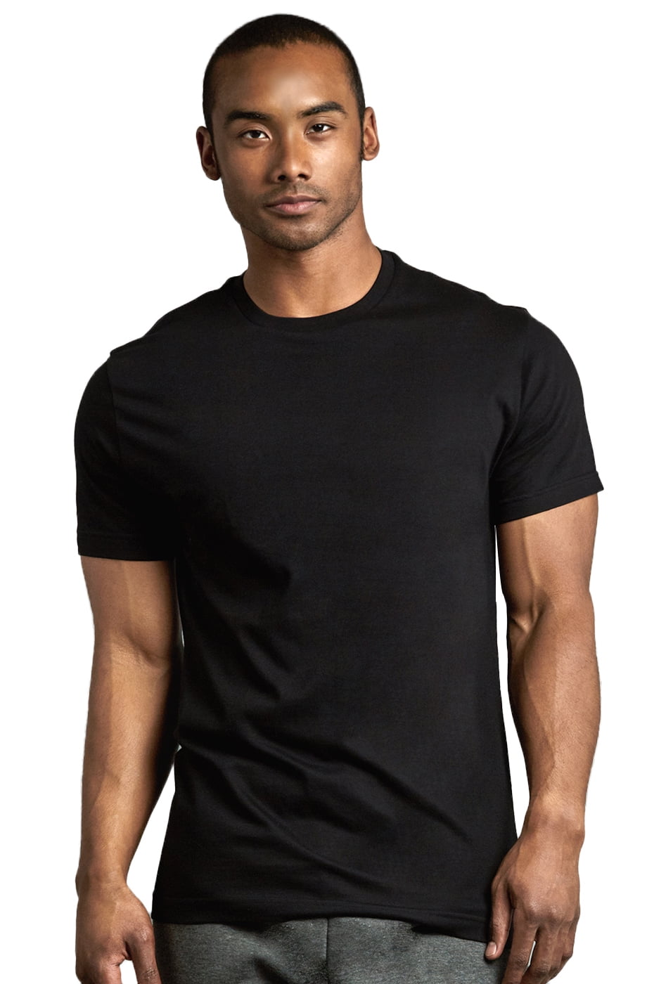 Top Pro - Men's Underwear Crewneck T-Shirts (2 Pack) (3XL, BLACK ...